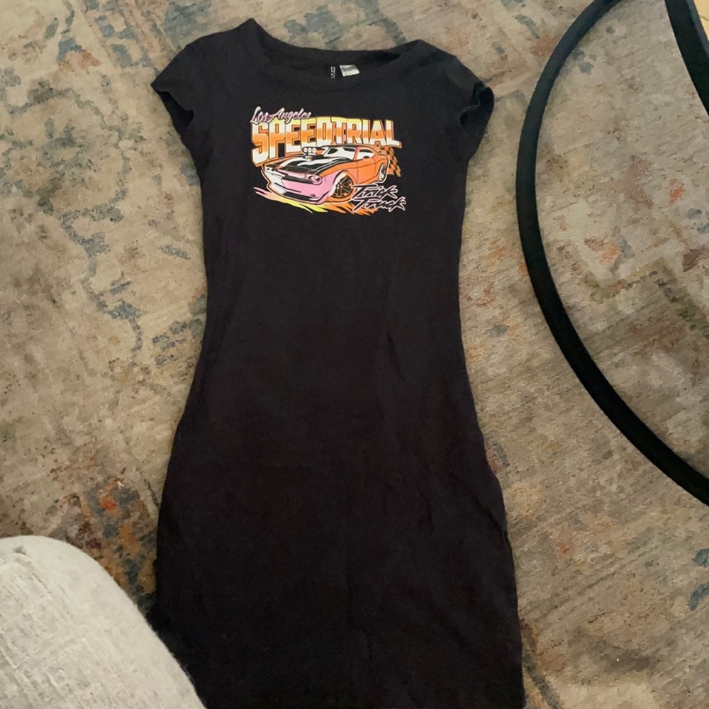 Graphic mini dress